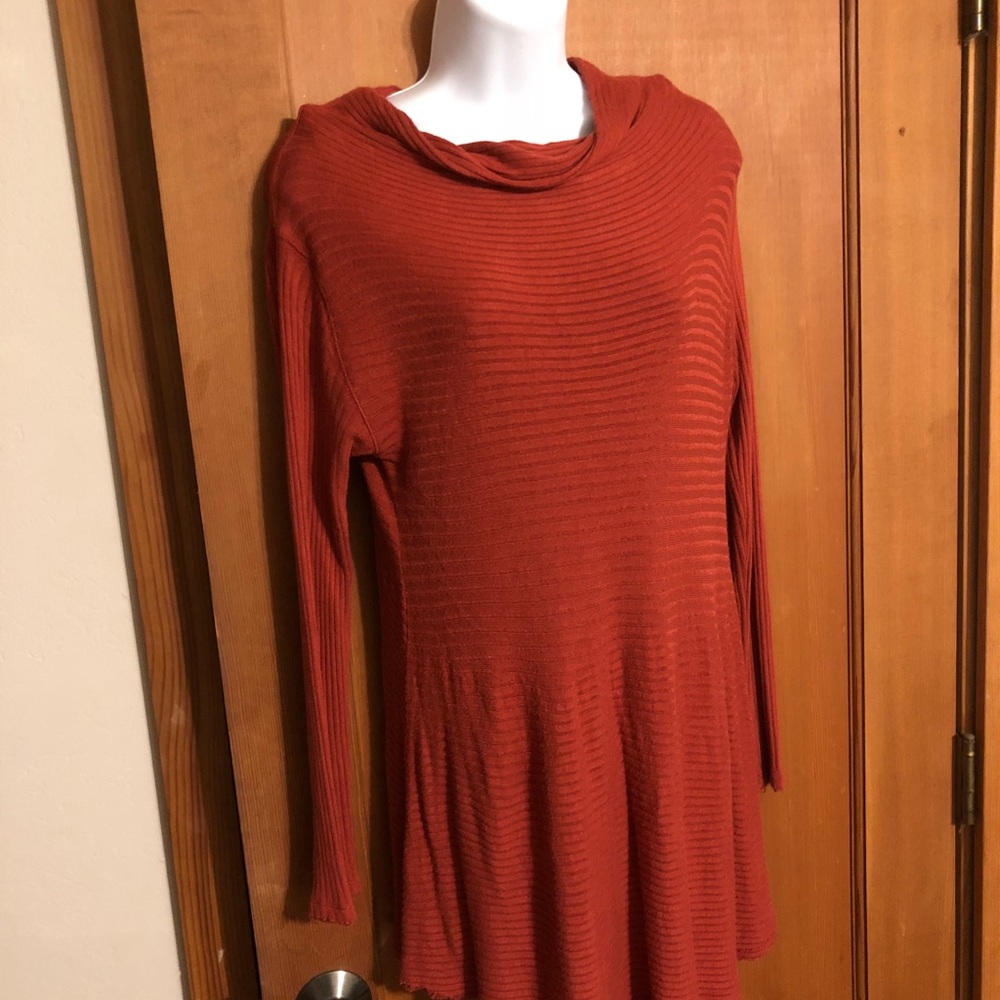 Free People Ribbed Split Open Back Top Pullover - Picture 4 of 5
